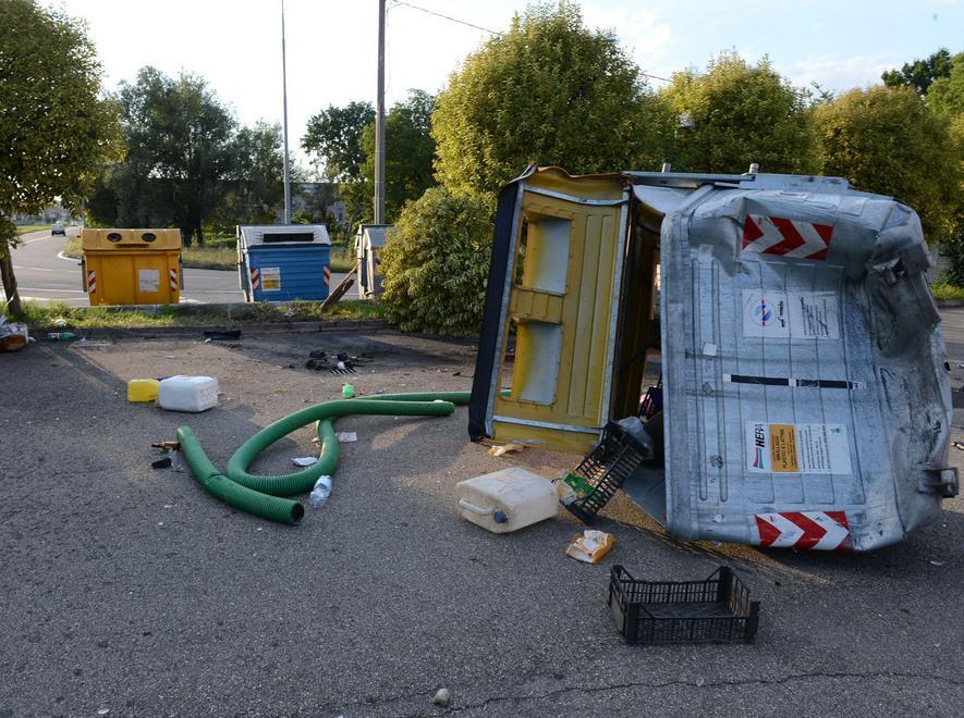 Devastano cancellata con l’auto 