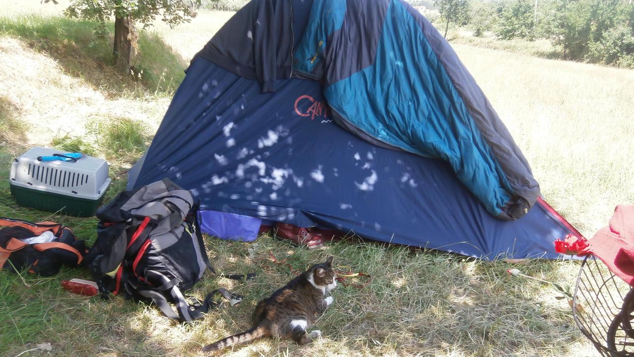 Senza lavoro e senza una casa costretta a vivere con il compagno in una tenda