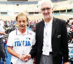 Il presidente dell’Uci si congratula con Vannozzi 