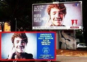 Festa Pd e un’università, stesse foto e stessi slogan 