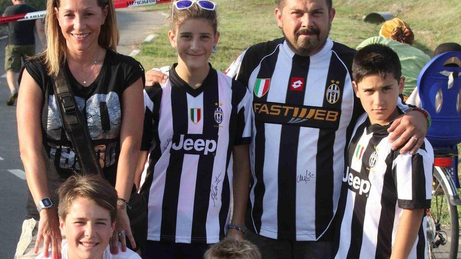 Tutti a caccia di una foto coi bianconeri