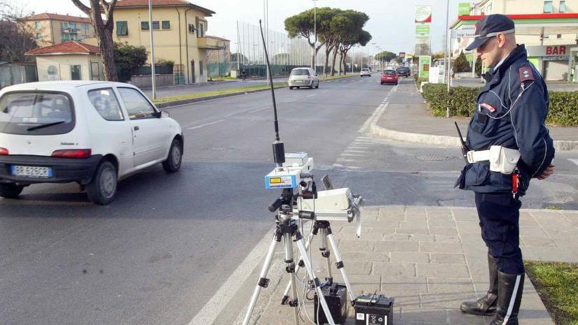 Oltre duecento multe in due giorni per eccesso di velocità