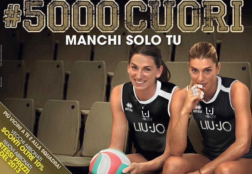 Piccinini-Folie testimonial per “5000 cuori Liu•Jo” 