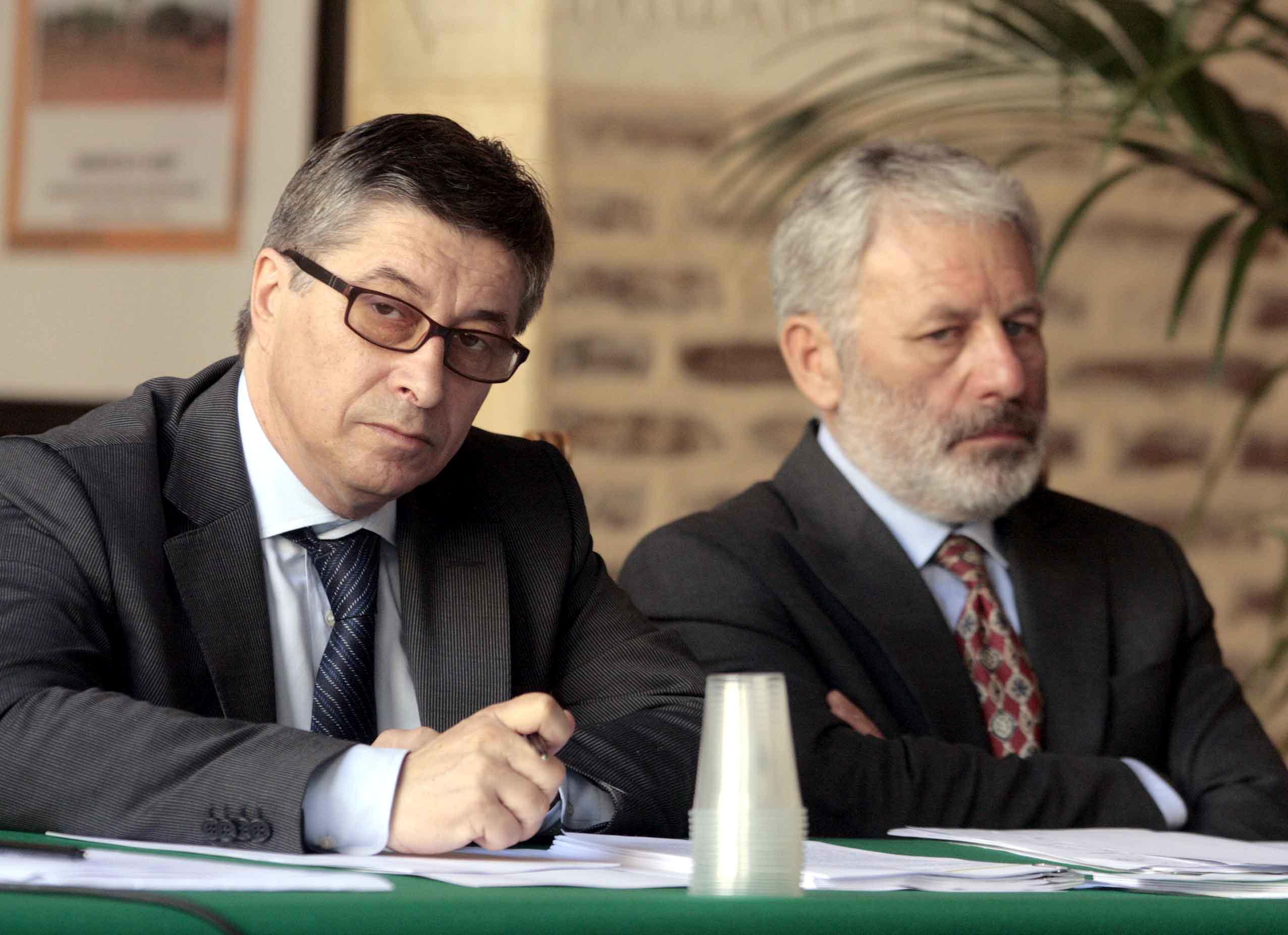 Vasco Errani e il suo successore Alfredo Bertelli