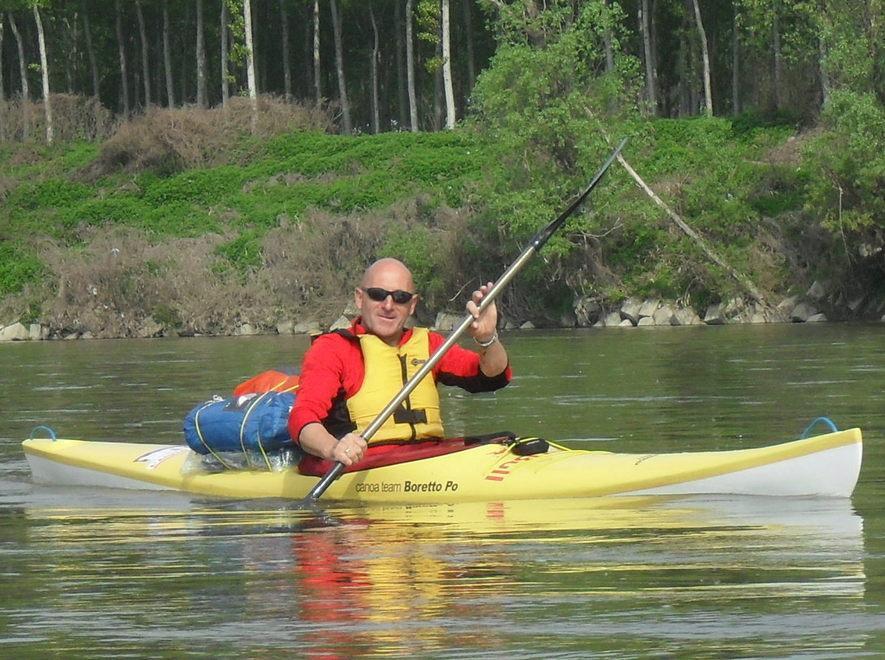 Da Boretto a Venezia tutto solo in canoa 