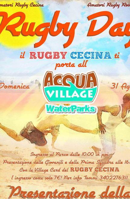 Col Rugby day giochi e touche domenica all’Acqua Village