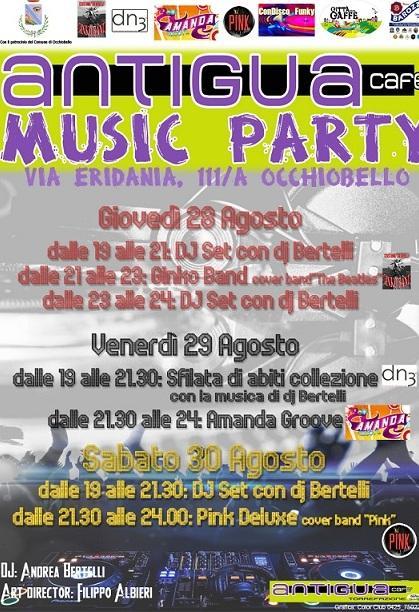 All’Antigua Café tre serate dedicate alle cover band