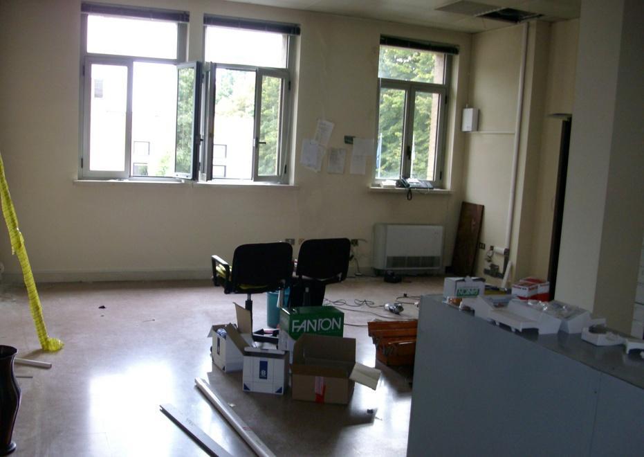 Più spazio all’ufficio tecnico nel municipio provvisorio