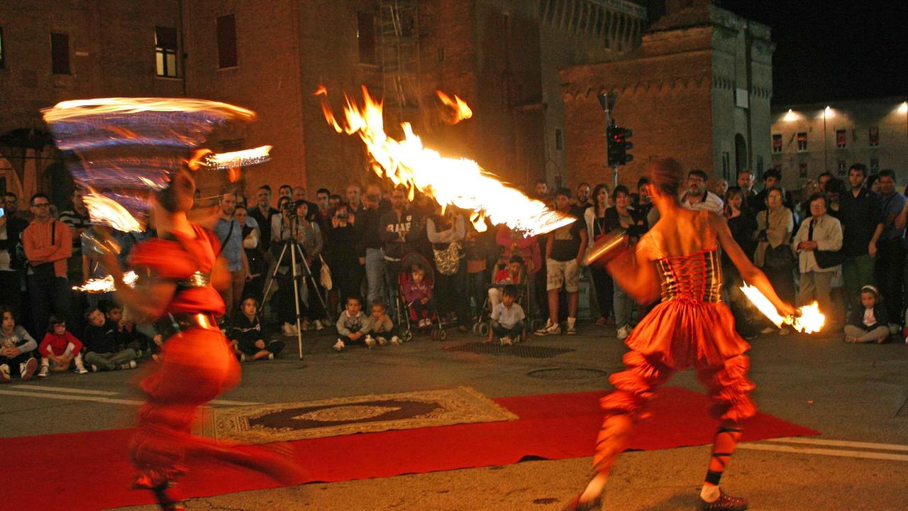 Mangiafuoco in azione