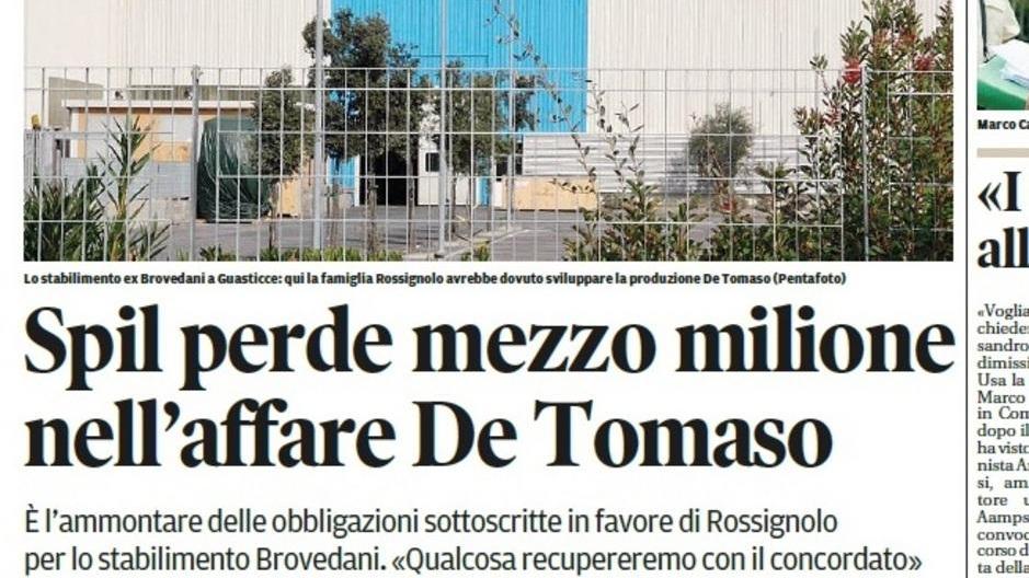 Giugno 2012: odissea finanziaria con Rossignolo