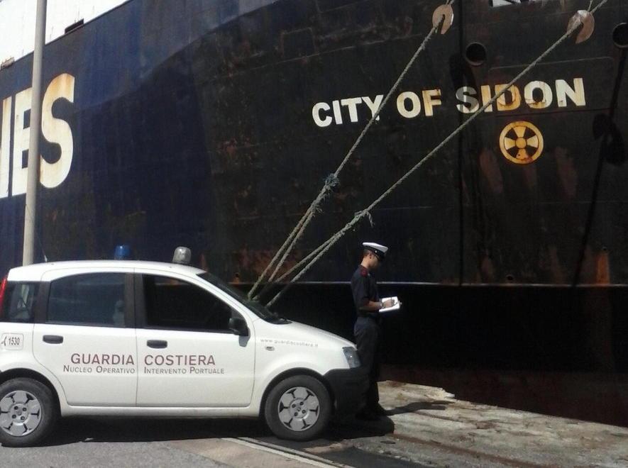 Denunciato il comandante della City of Sidon 