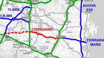 Frenata del Governo sulla Cispadana