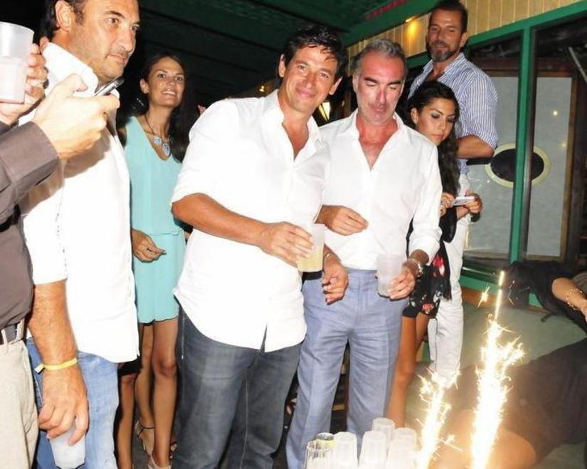 Demetrio Albertini festeggia il compleanno in Capannina 