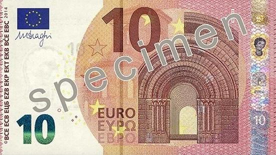 Presentata la nuova banconota da 10 euro 