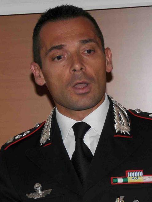 Il saluto del colonnello Sorrentino 
