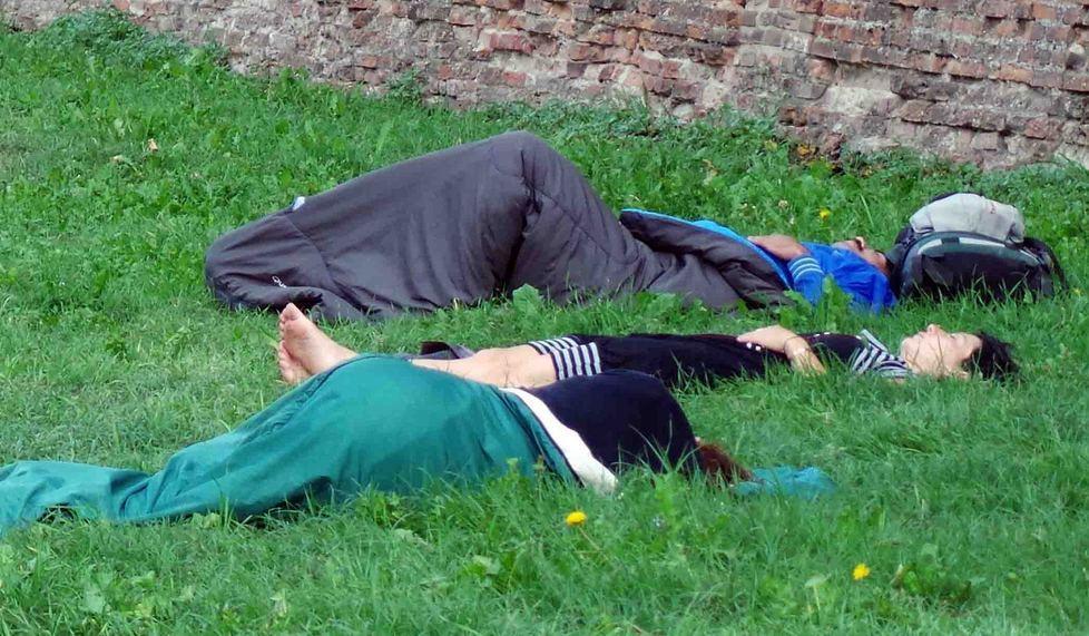 In tanti hanno dormito all’aperto