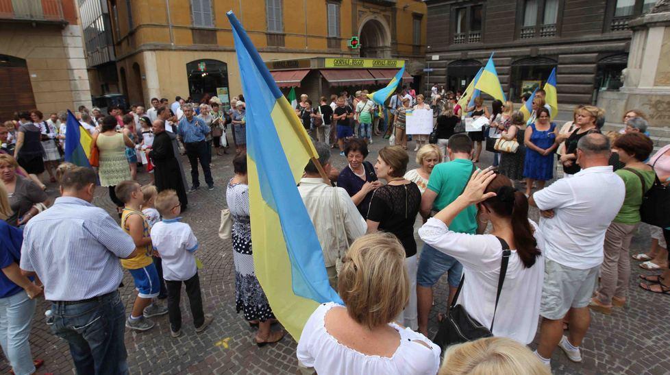 Una messa e un sit-in piazza per la pace in Ucraina 
