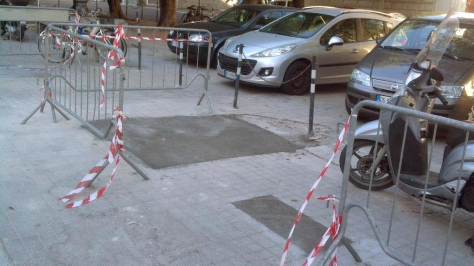 Piazzale sconnesso? Un po’ di cemento e tutto è risolto