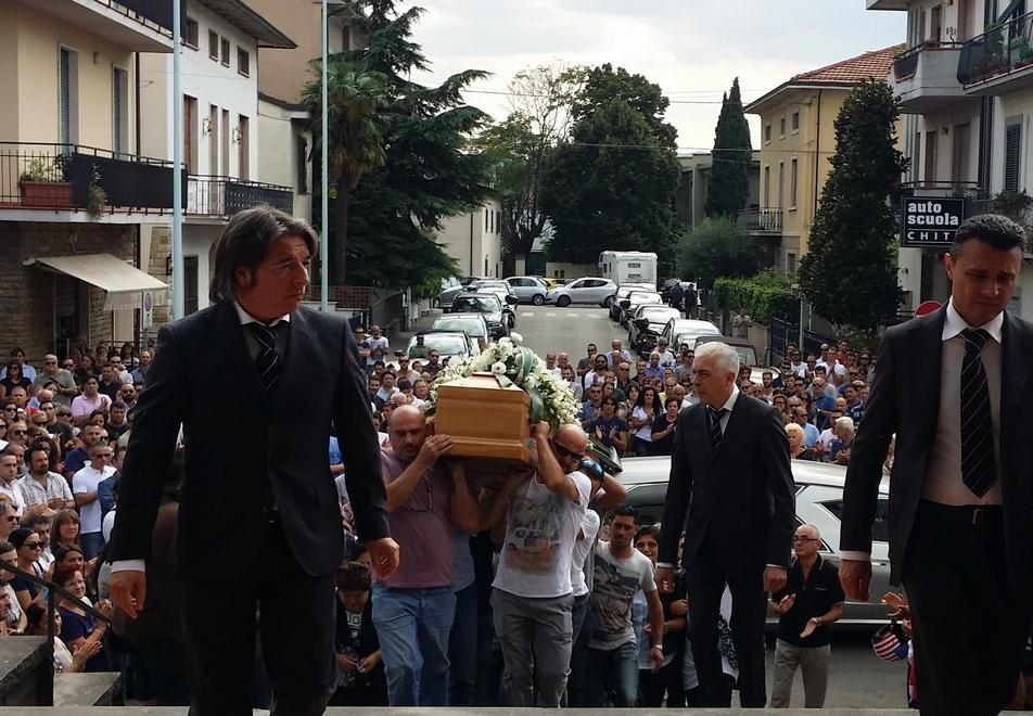 La Prato sportiva ai funerali di Giovanni Napolitano 