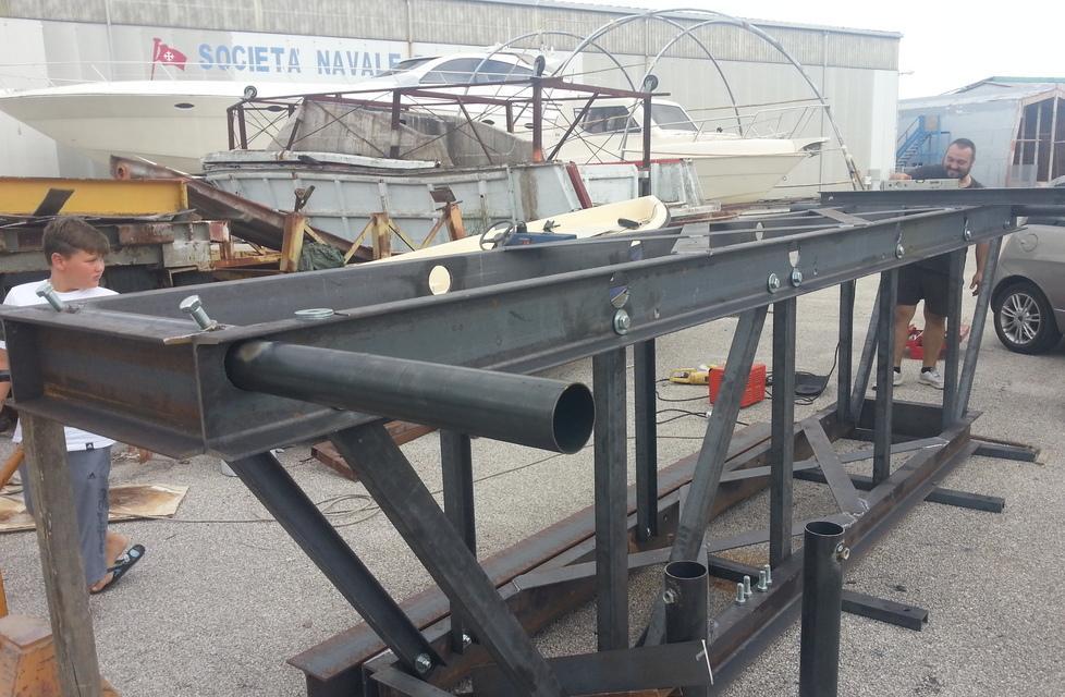 Gioco del Ponte, mini-carrello per le sfide 12 contro 12