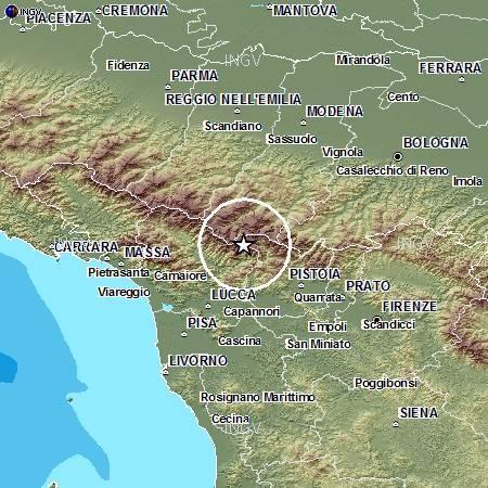 Scosse di terremoto di magnitudo 4 e 2 tra Toscana e Emilia 