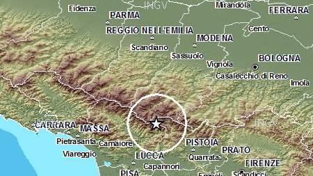 Scosse di terremoto di magnitudo 4 e 2 tra Toscana e Emilia