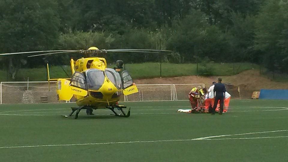 Motociclista ferito in un incidente sulla Bolognese 