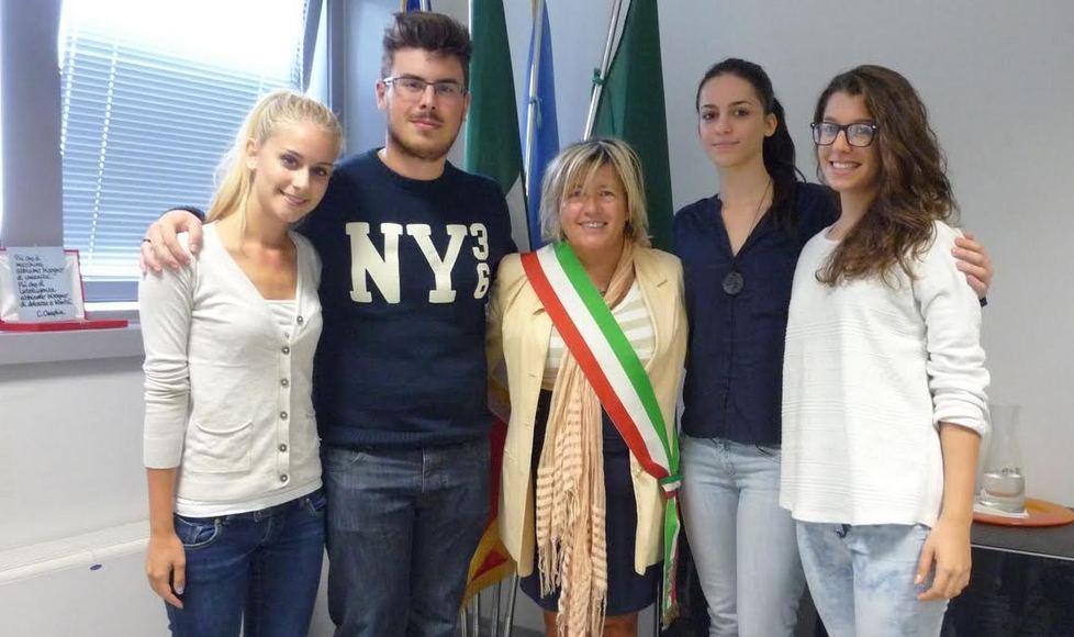 Eurocamp, i ragazzi ricevuti in municipio dal sindaco 