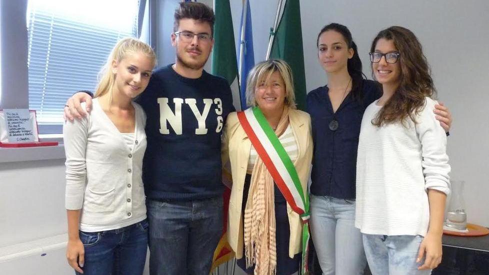 Eurocamp, i ragazzi ricevuti in municipio dal sindaco