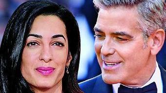 Clooney a Firenze con Amal Alamuddin