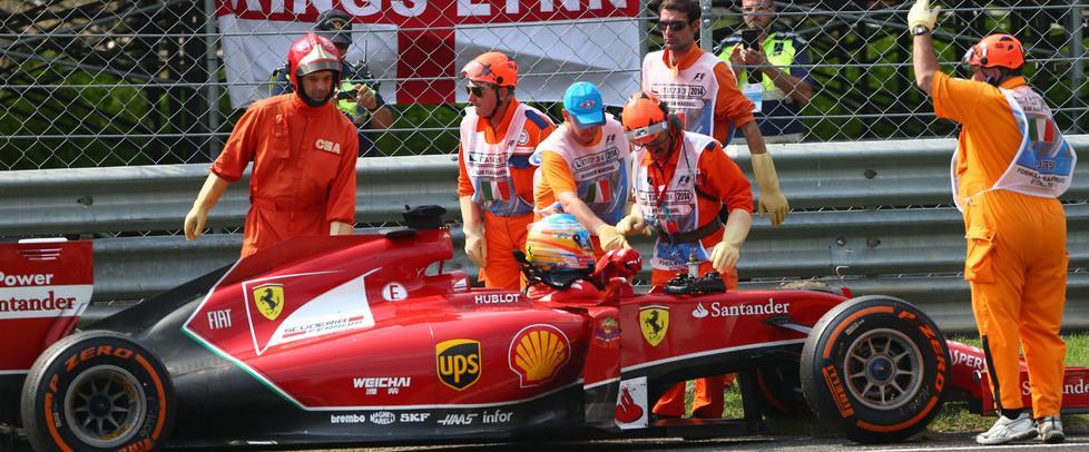 Disastro delle Ferrari nel Gp di casa 