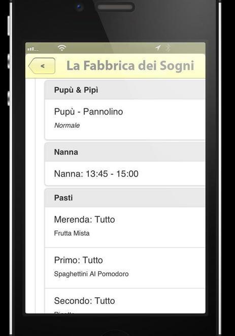Il figlio all’asilo viene controllato con una “app” 