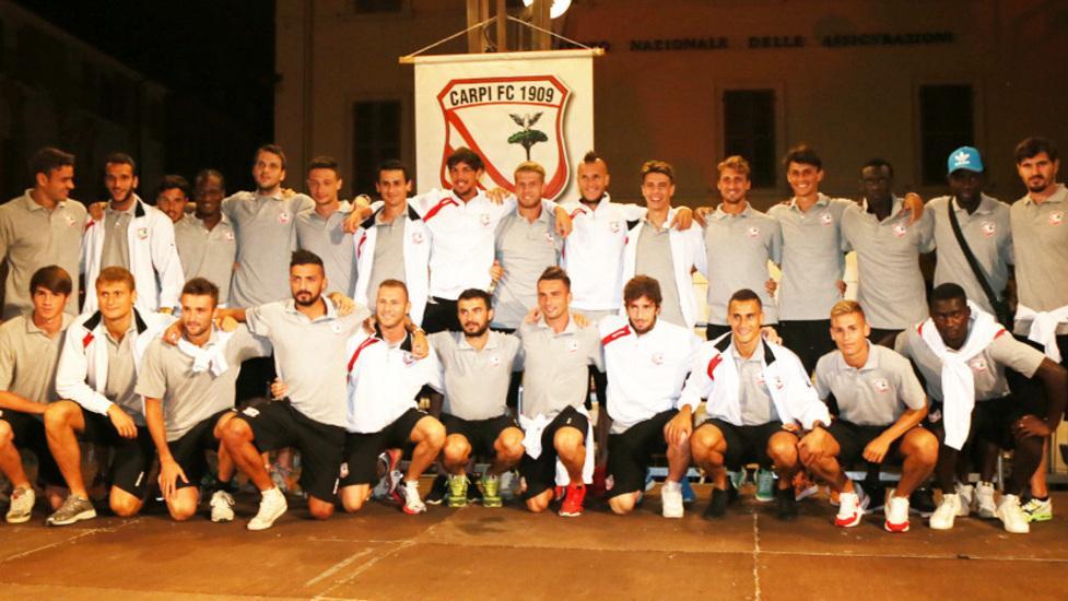 Il Carpi fa passerella in Piazza Garibaldi