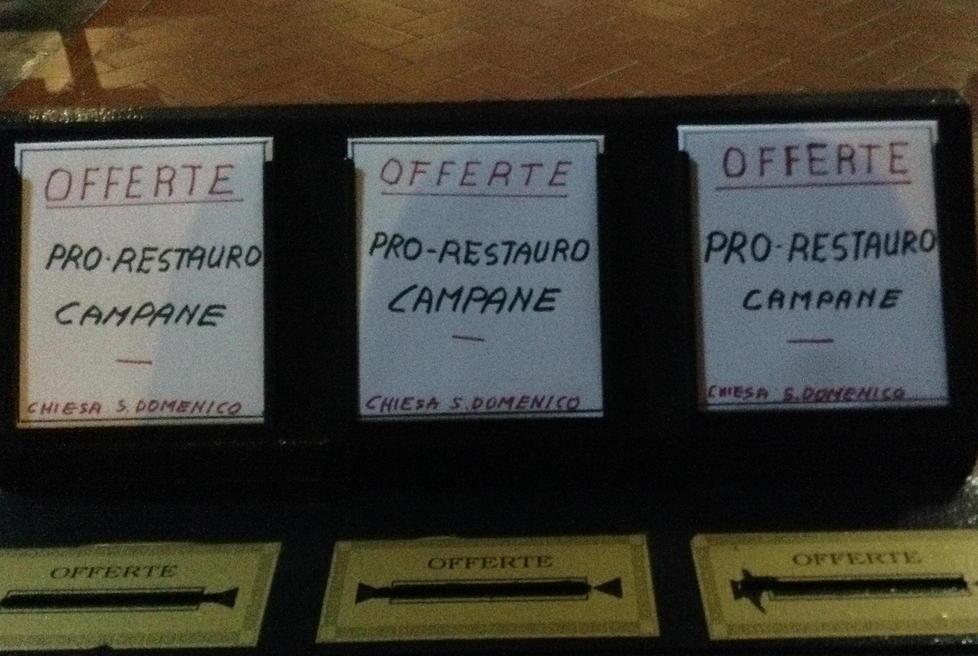 Campane ko dopo la saetta Raccolti quattrocento euro