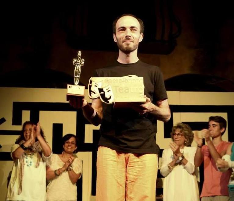 L’attore Maurizio Giordo riceve un premio in Sicilia 