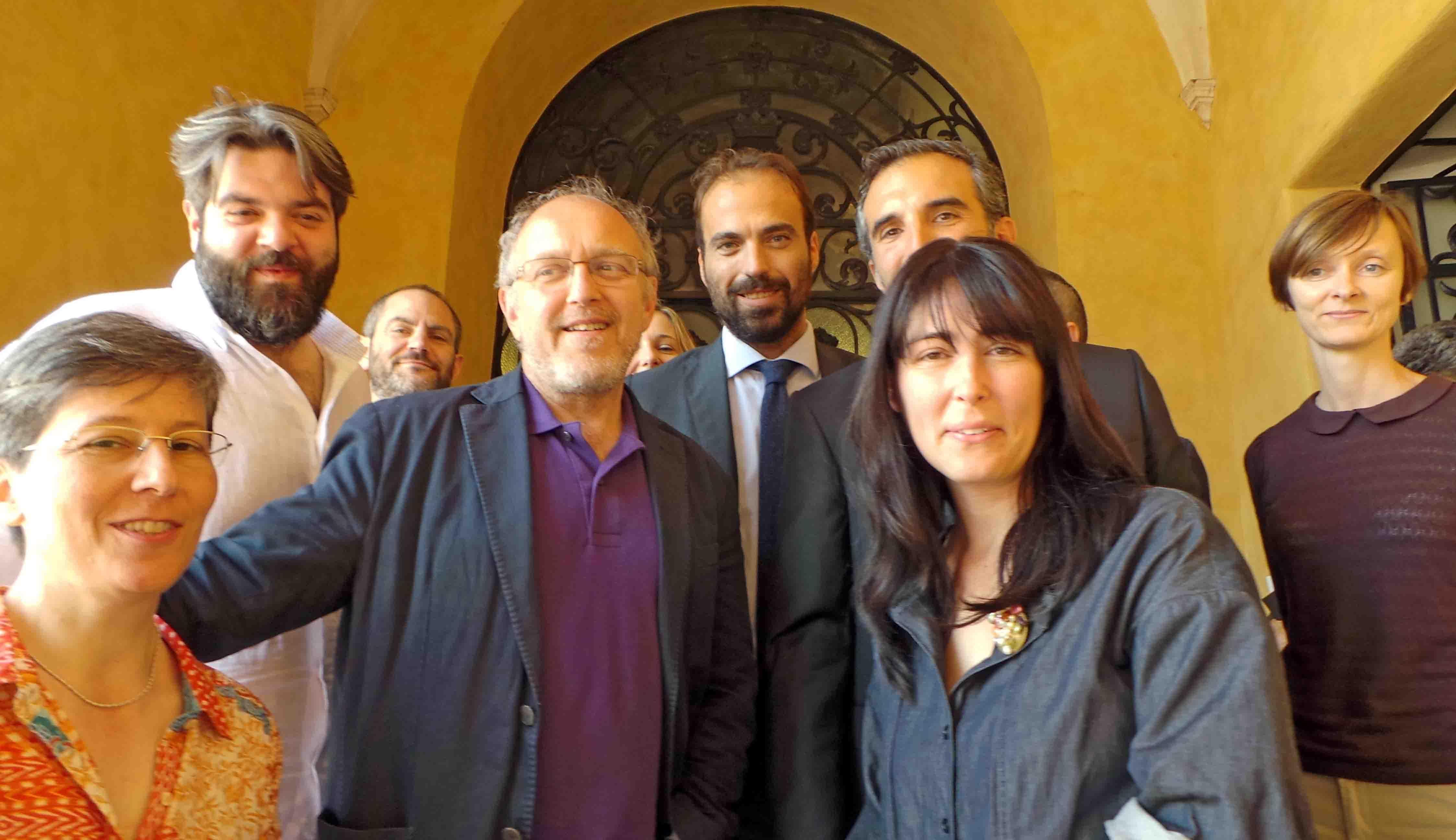 Tagliani con gli assessori della nuova Giunta al lavoro da 4 mesi