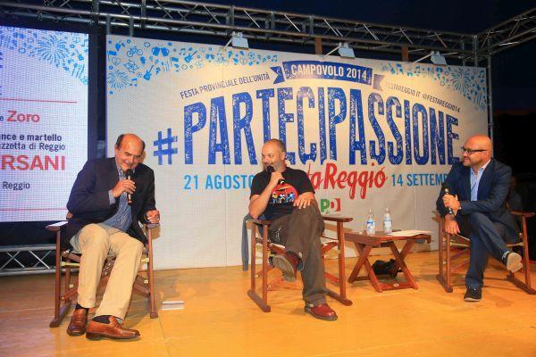 Bersani a Festareggio: «Bonaccini ottimo candidato»