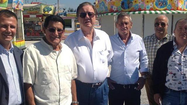 Matteoli e Martinelli con i giostrai