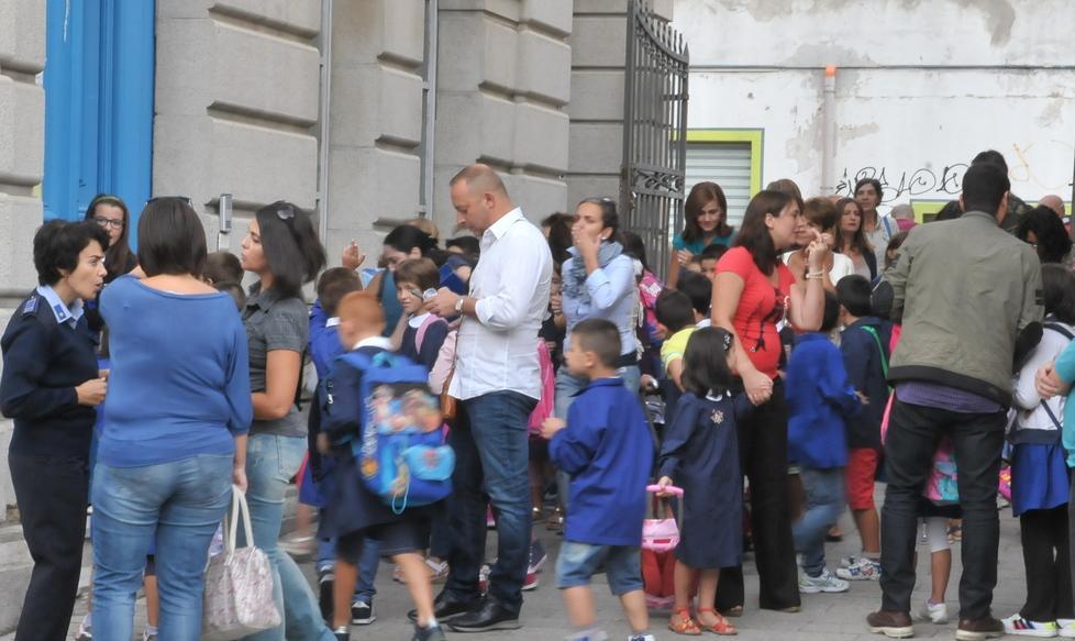 Primo giorno di lezione nelle scuole