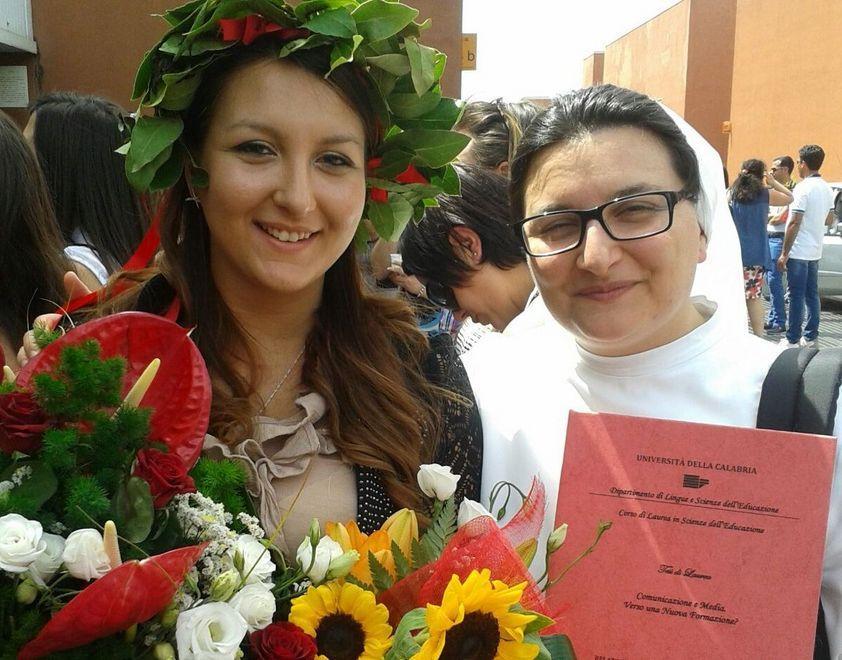 I voti di suor Gabriella nel giorno di S. Croce 