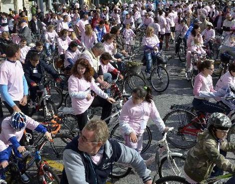 Pedalata al centro storico in onore di San Cristoforo