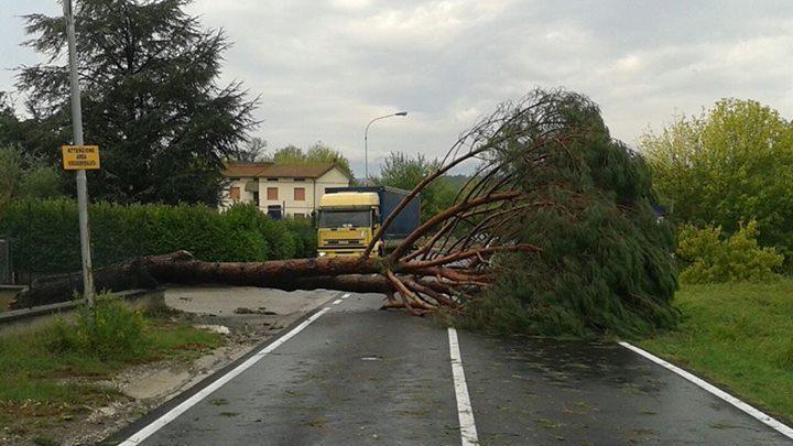 Tromba d’aria provoca allarme, danni e disagi fra Pistoia, Empoli e Firenze