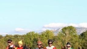 Il fantino Francesco Caria vince il palio di Monserrata
