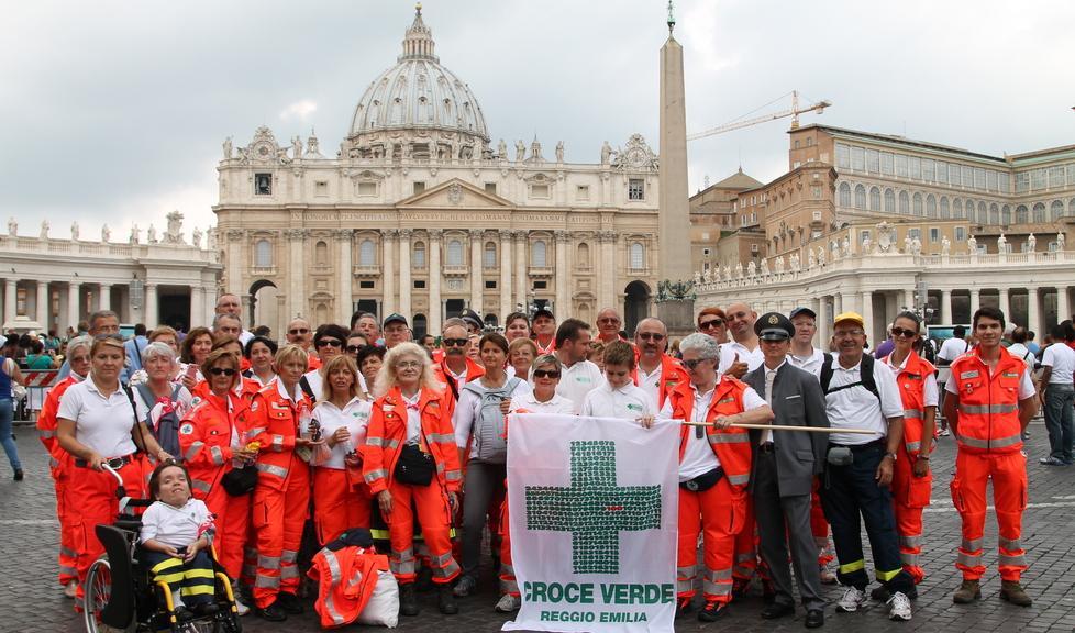 La Croce Verde benedetta dal pontefice