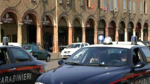 I carabinieri in via Berengario