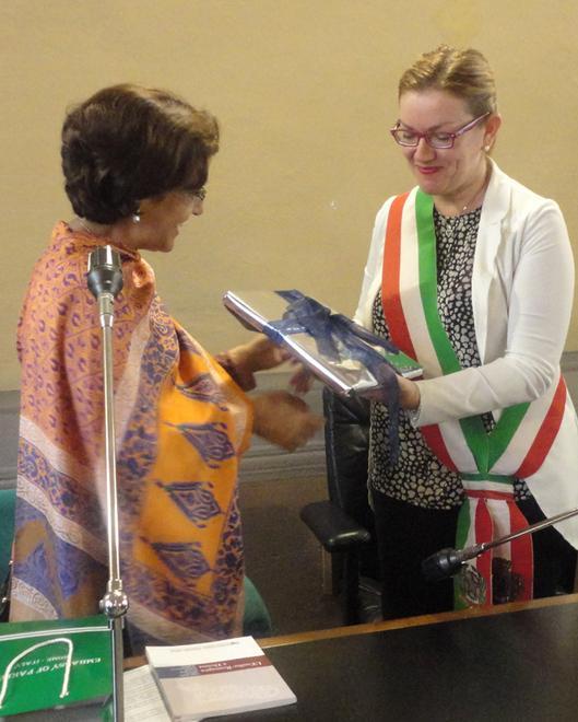 L’ambasciatrice del Pakistan in municipio