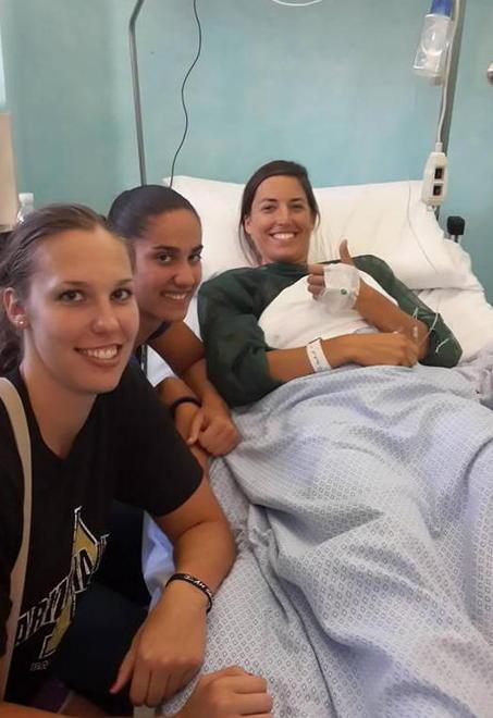 Julie Wojta operata al ginocchio sinistro, ora la riabilitazione 