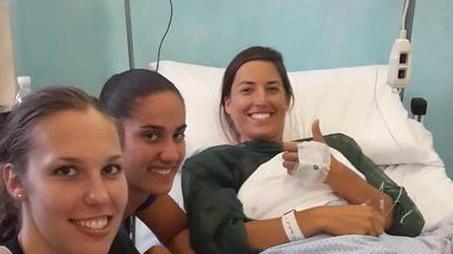 Julie Wojta operata al ginocchio sinistro, ora la riabilitazione