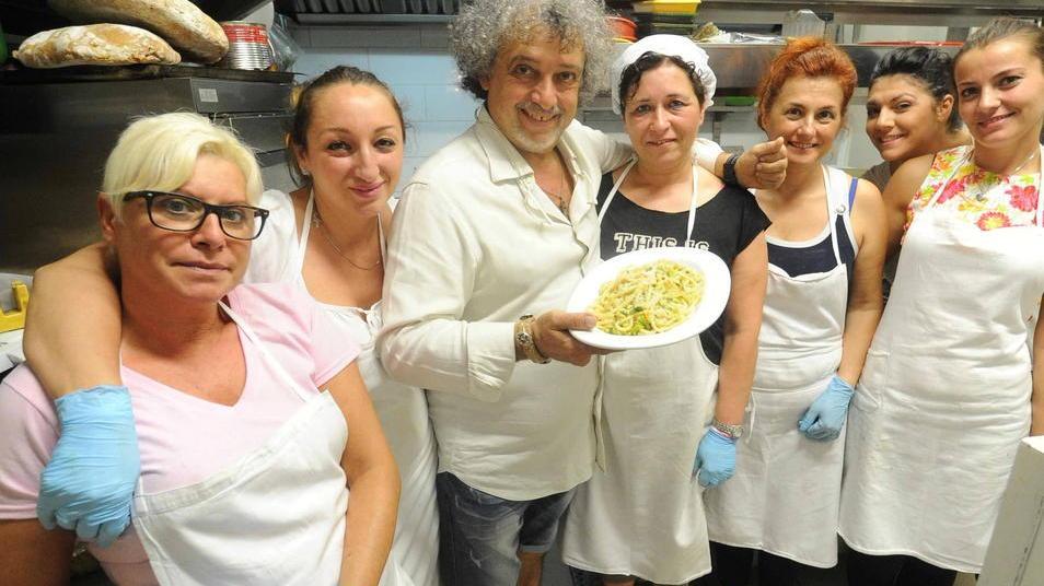 Pici con zucchini e fiori al «Capitano del popolo»