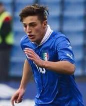 Simone Minelli oggi in campo in Italia-Inghilterra under 18